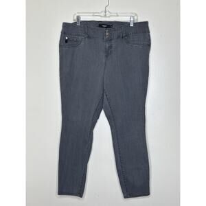 Torrid Gray Skinny Jeans Plus Size 20R High Rise 27.5” Inseam Soft Stretch
